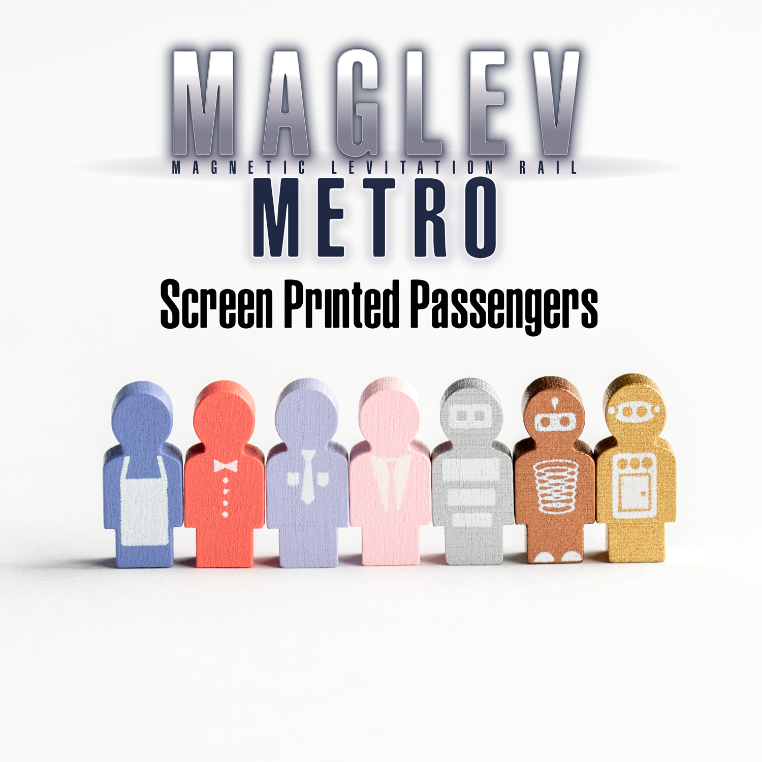 Maglev Metro Screen Printed Passengers